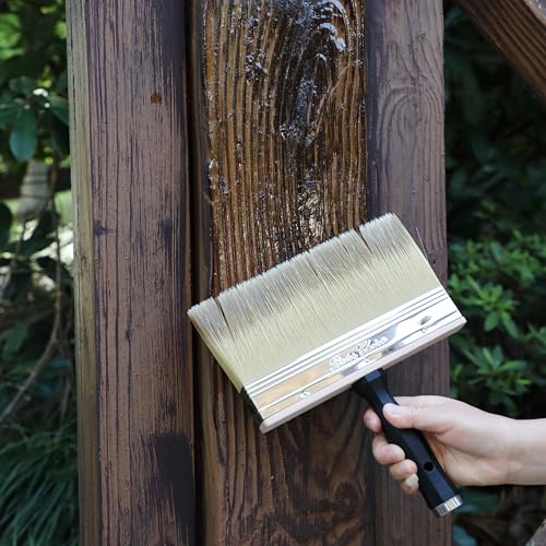 Bates- Deck Stain Brush, 7 Inch, Stain Brushes for Wood, Deck Brush, Large Paint Brushes - size: 7 inches
