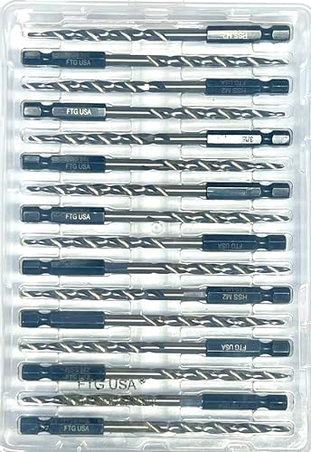 TG USA 16Pc #10 (3/16") Replacement Countersink Drill Bit Set Tapered Bits - size: #10 (3/16"), style: 16 Bits w/o cutter