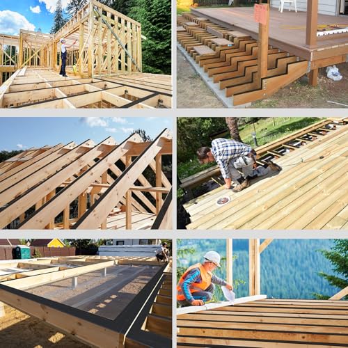 Joist Tape for Decking, 1 5/8" x 50' Butyl Tape, Waterproof Anti-Corrosion Joist Flashing Tape, Self-Adhesive Deck Joist Tape, Butyl Deck Tape for Flashing Deck Joists and Beams Protection（12 Rolls） - style: 1 5/8"-12Rolls