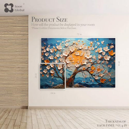 Soon Global Acoustic Wall Panels, Art Acoustic Panels, Canvas - color: Canvas, size: 72 X 48 Inches