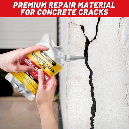 Asphalt Crack Sealant, Cement Crack Filler, High Elasticity Self Leveling Caulking Glue, Waterproof Concrete Repair for Driveways, Walkway, Patio, Joint, Indoor and Outdoor (4 Pack - 4.4LB) - style: 4 Pack - 4.4LB