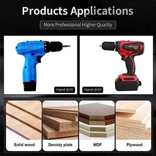 KATUR 30mm to 120mm Adjustable Circle Hole Cutter Saw Kit, Wood Drywall Drill Bit Saw Round Cutting, Woodworking Twist Hole DIY Tools (30-120mm) - size: 30-120mm