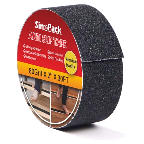 Anti Slip Tape (Black, 2IN X 30FT) - color: Black, size: 2 IN X 30 FT