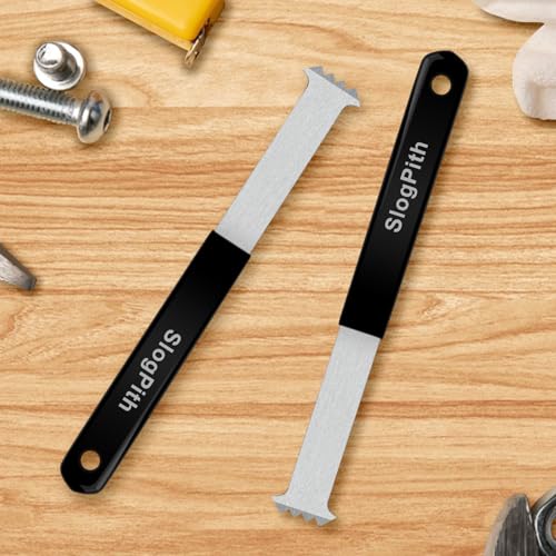 Paver Removal Tool, Paver Lifter Tool with Rubber Non-Slip Handle, 2 Pcs - color: Black and Silver