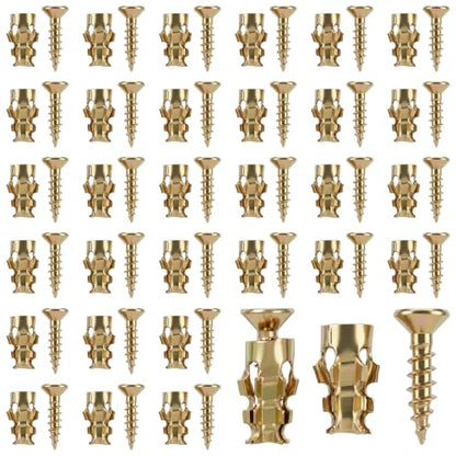 30 Pack 6×14mm Short Expansion Screw Set Door Hinge Thread Repair