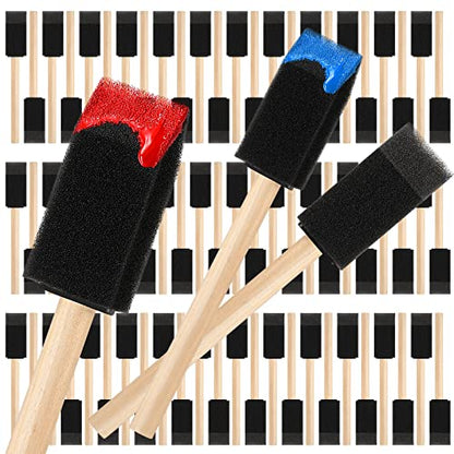 Baderke 300 Count 1 Inch Foam Sponge Brushes for Painting