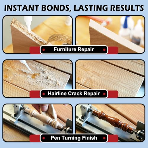 Super Thin CA Glue 30g, Professional Instant Super Glue for Woodworking - size: 1 oz
