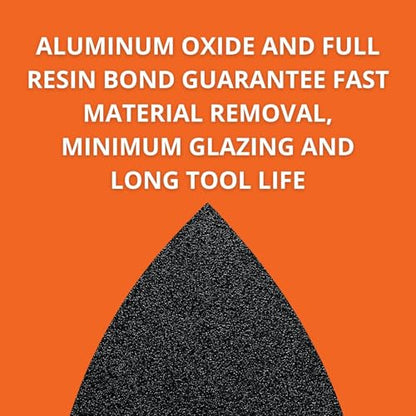 Fein Sanding Sheets with Hook & Loop Attachment - size: 80 Grit, 5-Pack