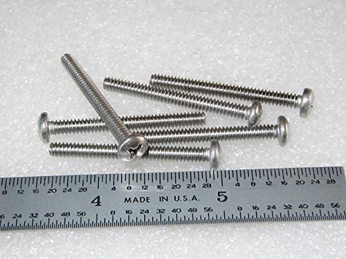 6-32 X 1-3/16" SCREW PHILLIPS PAN HEAD STAINLESS - 50 PCS Screws Kit Set