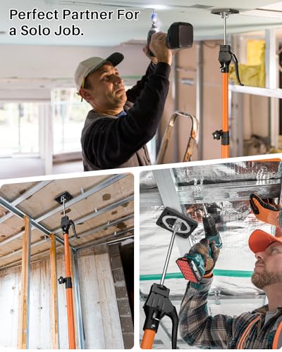 HOLOTHURIAN Cabinet Jack Support Pole, 49.2-114.2 inches Third Hand Tools Adjustable Support Pole, 3rd Hand Support System for Upper Cabinet Installation, 154 LB Capacity, 4-Pack - size: 49.2"-114.2" | 4PC