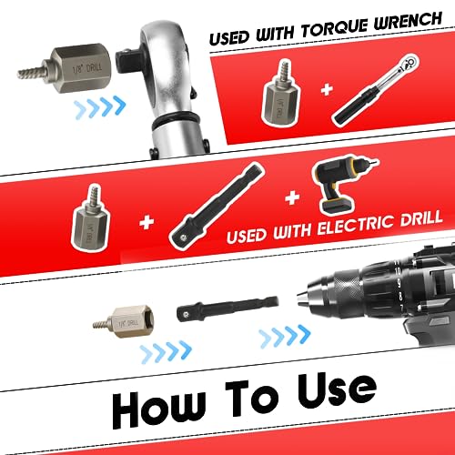 27Pcs Screw Extractor Set Hex Head Multi-Spline Easy Out - size: 27Pcs
