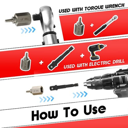 27Pcs Screw Extractor Set Hex Head Multi-Spline Easy Out - size: 27Pcs
