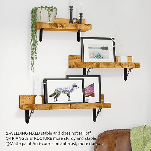 HOME MASTER HARDWARE Decorative Shelf Brackets, 5x3.5 inch, Black, 4 Pack - size: 5 x 3 1/2 Inch, style: Black-4Pack