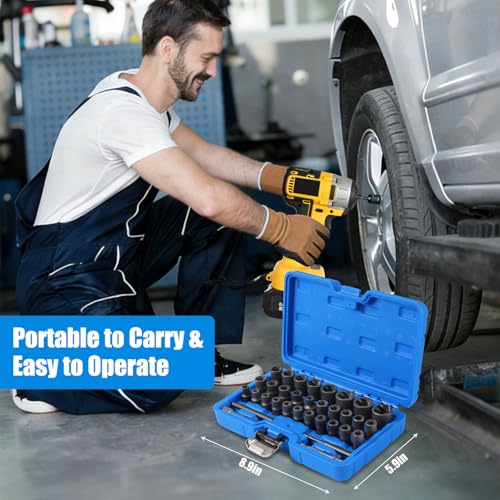 DISEN 33 PCS Bolt Extractor Kit Set