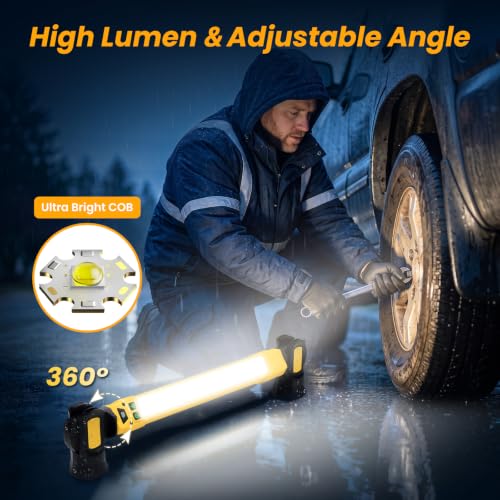 2Pack Magnetic Under Hood LED Work Light Bar with Motion Sensor