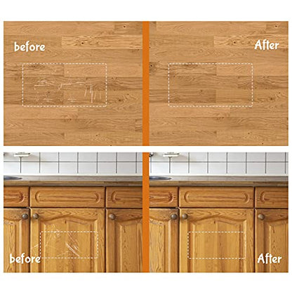REALINN Wood Furniture Repair Kit 8 Light Colors, Wood Fillers - color: Light