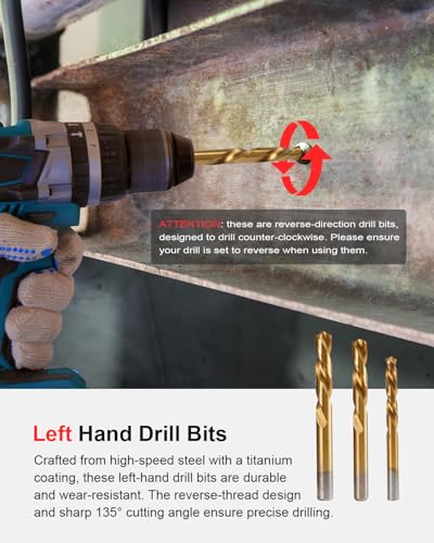 Kolvoii 67-Piece Broken Bolt Extractor Kit & Easy Out Screw Extractor Set - size: 67 PCS