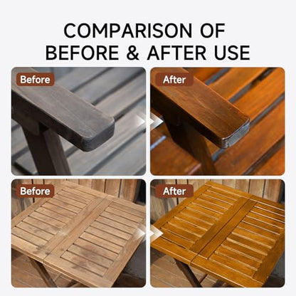 16 Oz Water Based Wood Stain and Sealer in One, Teak, with Tools - color: Teak, size: 16 FL.OZ