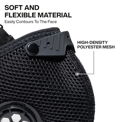 Klein Tools 60506 N95 Reusable Face Mask with Replaceable Filter, NIOSH Approved, Adjustable Head Straps, Hand Washable, Anti-Fogging