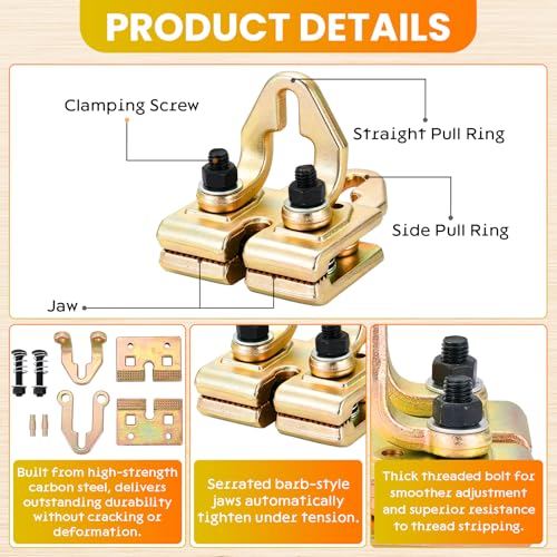 Auto Body Frame Puller, Right Angle 2-Way Self-Tightening Panel Clamp