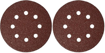 Bosch SR5R040 5-Piece 40 Grit 5 in. 8 Hole Hook-and-Loop Sanding Discs (Pack of 2) - size: One Size (Pack of 2)
