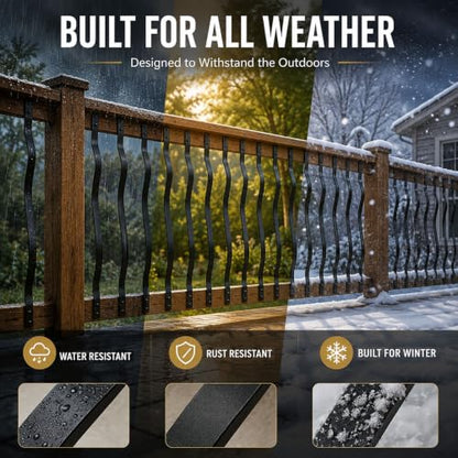 61 Pack 32.25" Deck Balusters, Heavy Duty Deck Railing with Screws - size: 32.25 IN