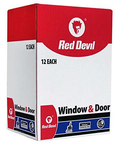Red Devil 084630 Window & Door Siliconized Acrylic Caulk, Cedar, 10.1 oz, Pack of 12, Made in USA - color: Cedar, style: Pack of 12