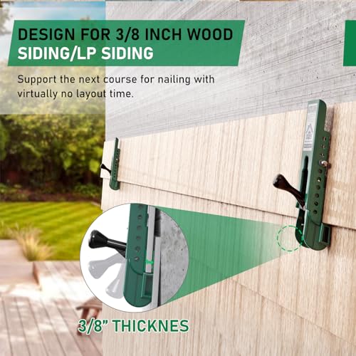 Siding Installation Kit, Adjustable Gauges for 3/8" Wood & LP Siding, Durable Polycarbonate, 2-Pack - size: 3/8-Inch Thickness, style: Polycarbonate Body