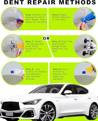 54pcs Dent Puller Kit,Car Dent Puller Kit,Paintless Dent Removal Kit - color: B/54PCS