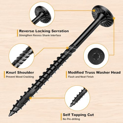 #14 x 3 Wood Structural Lag Screws - size: #14 x 3"