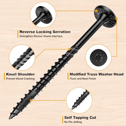 #14 x 3 Wood Structural Lag Screws - size: #14 x 3"
