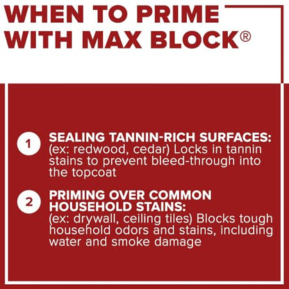 Insl-X Max Block Advanced Water-Based Stain Blocking Primer, Quart - size: 1 Quart