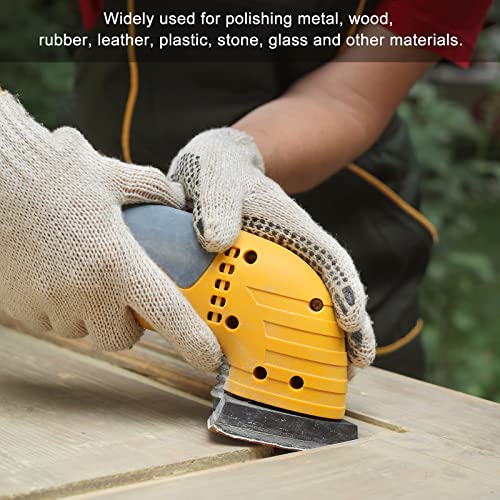 uxcell Detail Sander Sandpaper, Triangular Sanding Paper, Hook and Loop Sanding Pads, Triangle Oscillating Multi Tool, 40 Grits 5 Holes, 10pcs - size: 40 Grits