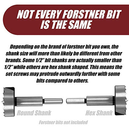 10" Forstner Bit 1/2" Shank Extension, Adds 8-1/2" Drilling Depth - size: 10" (1/2" Shank)