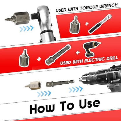 12Pcs Screw Extractor Set Hex Head Multi-Spline Easy Out - size: 12Pcs