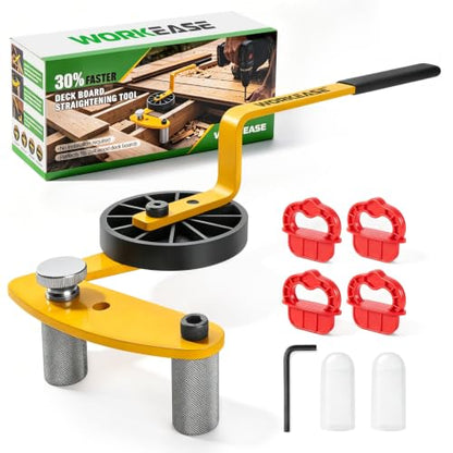 WORKEASE Deck Board Straightening Tool, 9pcs Lever Deck Tool Set