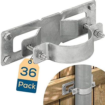 36 Pack Fence Brackets, Galvanized Wood Fence Frame, They use to Attach a Wooden Fence to a Chain Link, Anyone Wants to Convert Their Wooden Poles to Metal Poles - color: Set 36, size: Hot Dip Galvanized