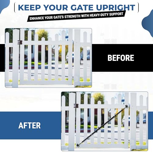 FEBTECH – 8' Telescopic Gate Brace - Heavy-Duty Powder Coated Carbon Steel