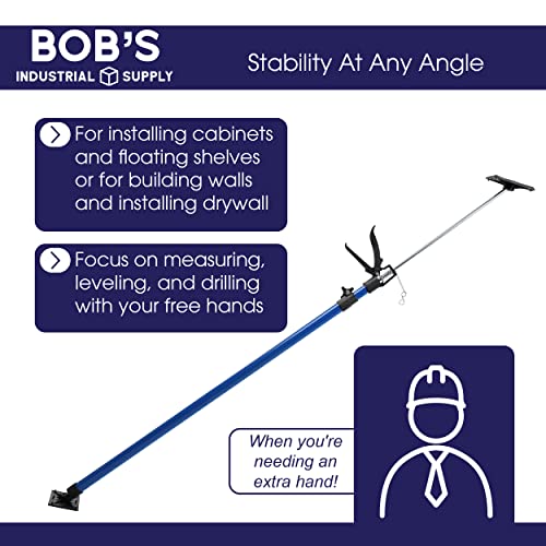 BISupply Adjustable Support Pole - 4 to 9.5ft Expanding Third Hand Cabinet Jacks for Installing Cabinets, Drywall, More
