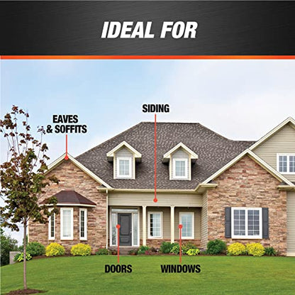 DAP Dynaflex Ultra Advanced Exterior Sealant, Iron Gray, 10.1 Oz (7079818215) - color: Iron Gray, size: 10.1 oz