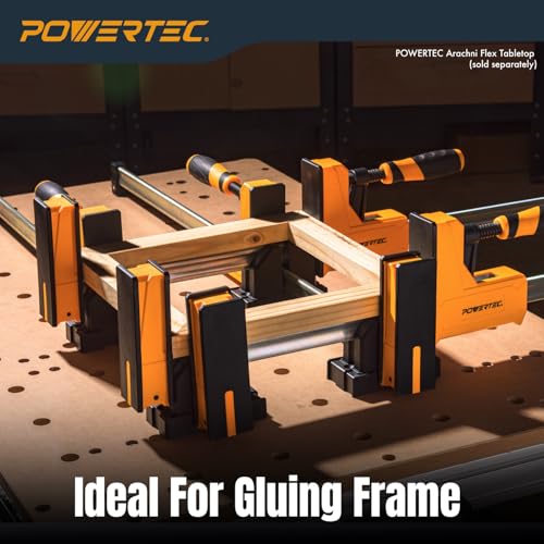 POWERTEC Parallel Clamp Blocks, 4 Pack - for Cabinet Door & Frame Gluing, Compatible with Most Standard Parallel Clamps, Works As Wall Mountable Storage Solution (72155) - style: Parallel Clamp Blocks (4PCs)