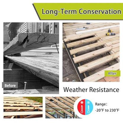 Joist Tape,1 5/8" x 50' Deck Joist Tape,Waterproof Seal Anti-Corrosion Butyl Tape,Flashing Tape for Deck, Joists, Beams Protection（10 Rolls） - style: 1 5/8"x 50'-10 Rolls