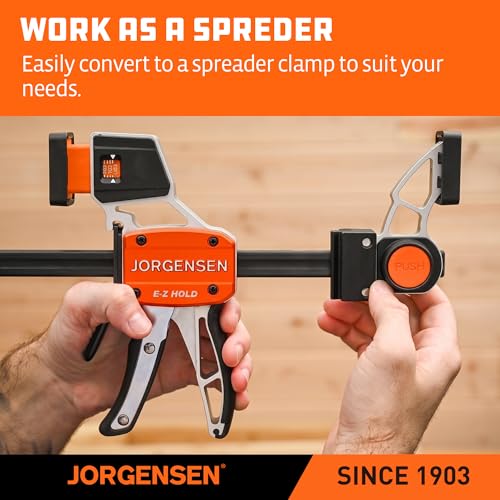 JORGENSEN E-Z Hold 2-Pack 6" 400LBS Aluminum Load Indicator Bar Clamps
