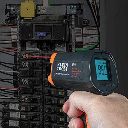 Klein Tools IR1 Infrared Thermometer with Targeting Laser, Auto-Hold, More - style: IR Thermometer