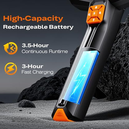 1920P HD Endoscope Camera with Light, 4.3" IPS Handheld Borescope - size: 4.3" Handheld Borescope-ES05X