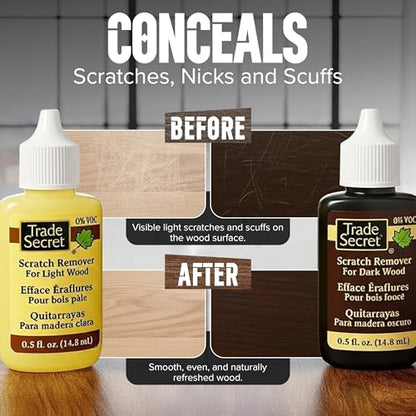 Trade Secret Wood Scratch Remover Mini Set, 2 Shades, 0.5 oz, 2 Pack - color: Mini Pro Set