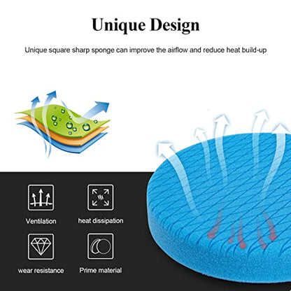 Autolock 3" Buffing Polishing Pads, 6Pcs 85mm Face for 3Inch Backing Plate - size: 3.5 inch 6 pack