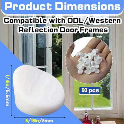 50 Pcs Door Screw Hole Plugs Compatible with ODL & Western Frames