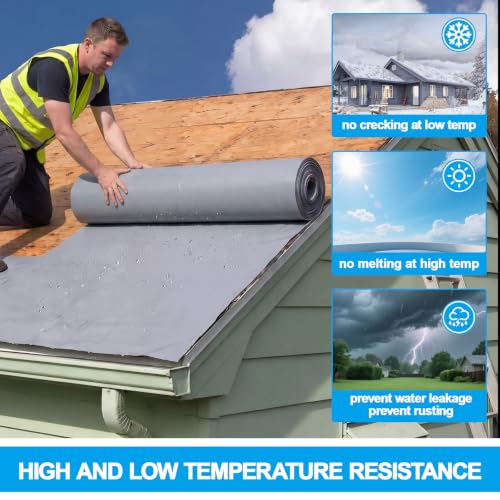 Waterproof Roof Repair Tape, TPU, 33 Feet Length, 40 Inch Width - color: Gray, size: 40in X 33ft