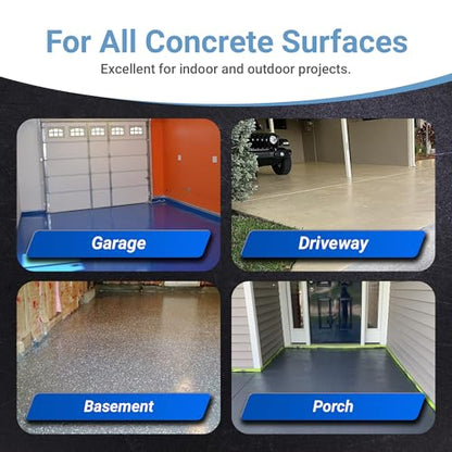 DuraGrade - Concrete Paint & Protective Floor Coating - Blue, 1Qt - color: Blue, size: 32 Fl Oz (Pack of 1)